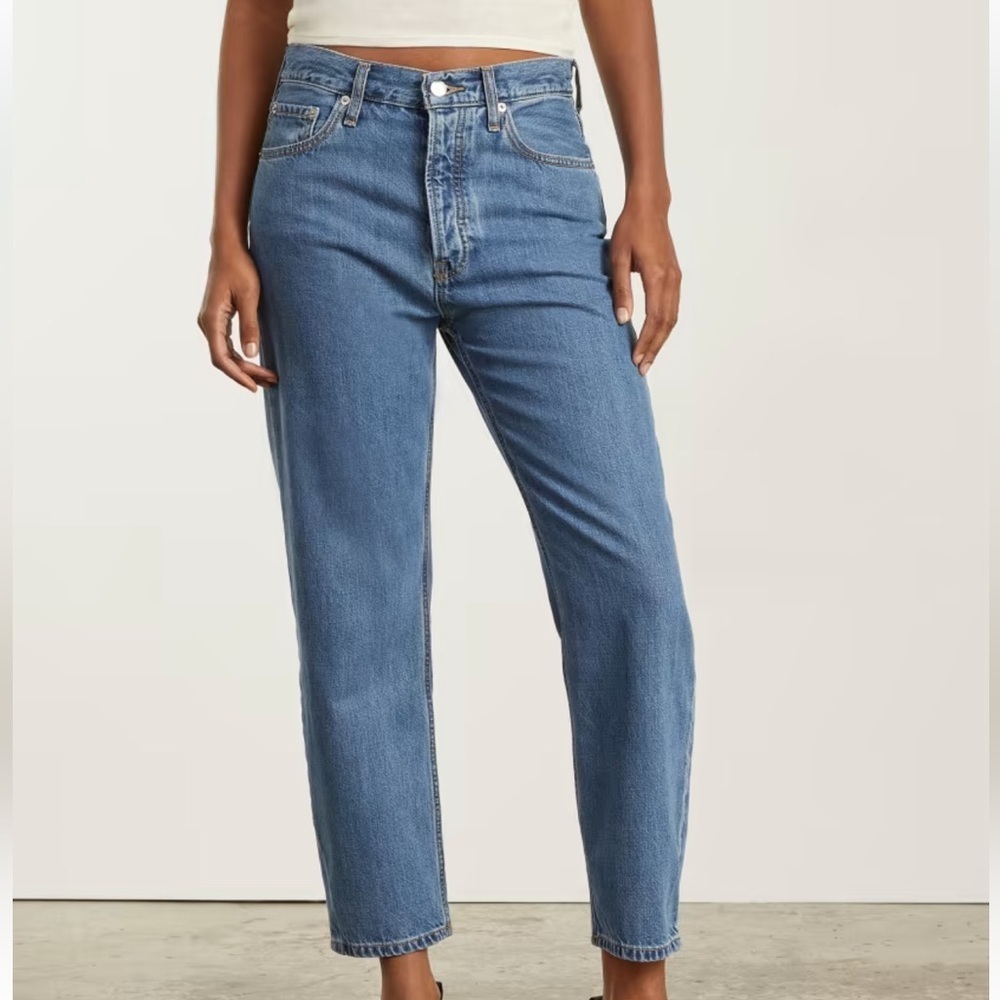 Women’s Everlane Size 28 Summer Slouch Jean. VGUC. Medium wash.Button fly! - Picture 1 of 16
